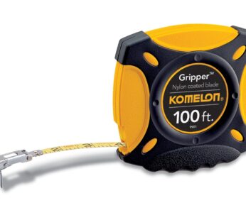 Komelon 9901 Gripper Closed Case Long Steel Tape Measure, 100-Feet