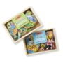 Melissa & Doug Wooden Magnets Set - Animals and Dinosaurs With 40 Wooden Magnets