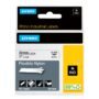 DYMO Industrial Labels, 1", Flex Nylon, Black on White, 1734524