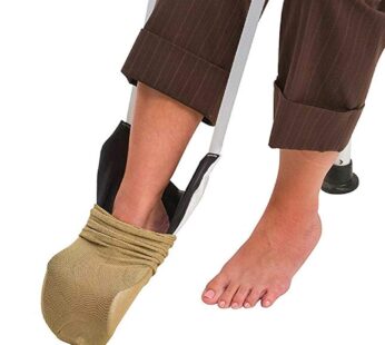 DMI Deluxe Sock Aid / Helper – Easily Pull on Socks Without Bending, Slip Resistance, Reli