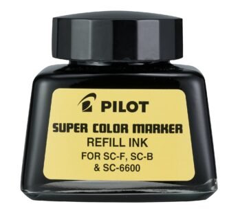 PILOT Super Color Permanent Marker Refill Ink, Black Ink, 1 Ounce Bottle with Dropper (435