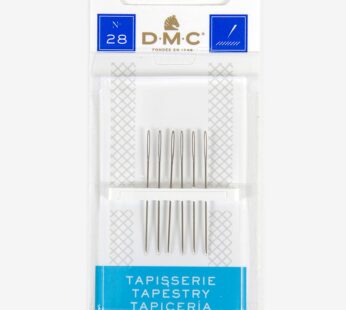 DMC 1767-28 Tapestry Hand Needles, 5-Pack, Size 28