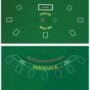 DA VINCI 2 Sided Texas Holdem and Blackjack Casino Felt Layout 36 Inch x 72 Inch