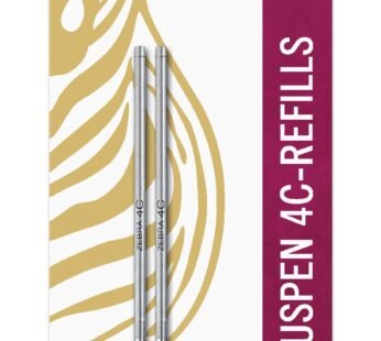 Zebra Pen StylusPen Twist Ballpoint Pen 4C Refill, Fine Point, 0.7mm, Black Ink, 2-Count