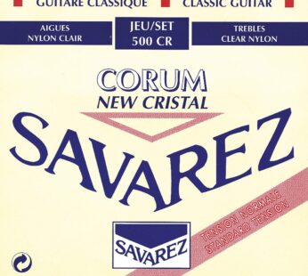 Savarez NT 500CR Normal Tension Classical Guitar Cristal Trebles, Corum Basses, Full 6 Str
