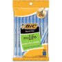 BIC Round Stic Ball Pens Stick, Blue, Medium Point, 10-Pack