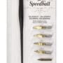 Speedball Calligraphy Pen Set - 1 Penholder w/ 4 Nibs, 2 Pen Tips