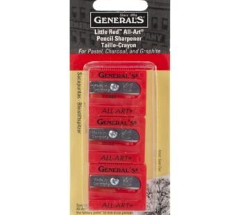 General Pencil All-Art Sharpener, Pack of 3, Little Red (S6503BP)