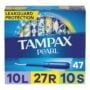 Tampax Pearl Tampons Multipack, Light/Regular/Super Absorbency, With Leakguard Braid, Unsc