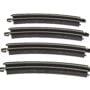 Bachmann Trains - Snap-Fit E-Z Track 18? Radius Curved Track (4/card) - Steel Alloy Rail W