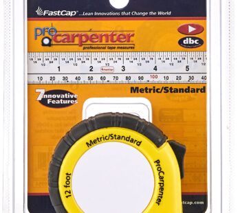 FastCap ProCarpenter Metric/Standard Measuring Tape – Ideal for Professionals and Home Imp