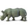 Safari Ltd. White Rhino Toy Figurine - Realistic, Hand-Painted 5.75" Model Figure - Safe,
