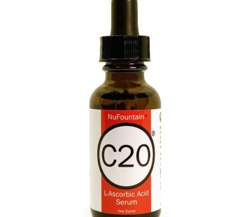 NuFountain C20 HAND CRAFTED 20% L-Ascorbic Acid Serum. 1 Fluid Ounce. Made Fresh When Orde