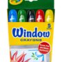 Crayola Washable Window Crayons, Glass and Window Art Supplies, Assorted Colors, 5 Count,