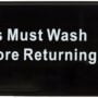 Winco Sign, Medium, Black/White