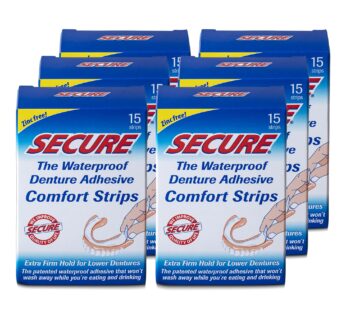 Secure – Denture Adhesive Strips – 15 Pcs