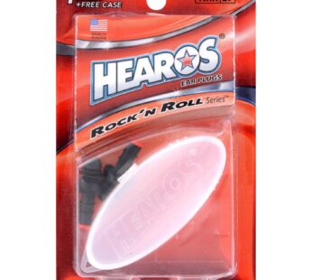 Hearos Earplugs Rock ‘n Roll Series with Free Case, 1-Pair Foam