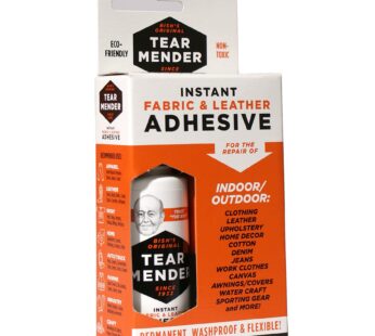 Tear Mender Instant Fabric and Leather Adhesive, 2 oz Bottle-Carded, TM-1, White