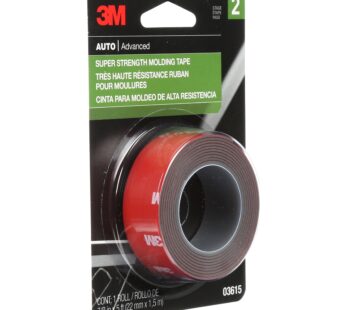 3M Super Strength Molding Tape, 03615, 7/8 in x 5 ft