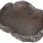 Zoo Med Reptile Rock Food Dish, Medium, 7.25"l x 6"w x 0.75"h, Colors may vary Black