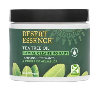 Desert Essence, Daily Facial Cleansing Pads with Tea Tree Oil, Removes Dirt & Oil