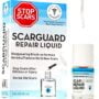 Scarguard - Invisible Brush-On Silicone Sheet with Vitamin E - Scar Removal for Keloids, B