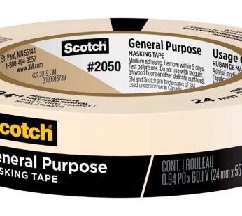 Scotch General Purpose Masking Tape, Tan, Tape for Labeling, Bundling and General Use, Mul
