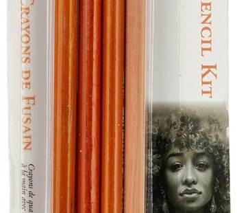 GENERAL’S Charcoal Drawing Set, White/Black, Set of 4 Pencils and 1 Eraser – 321742