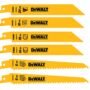 DEWALT DW4856 6pc Metal/Woodcutting Reciprocating Saw Blade Set, Metallic