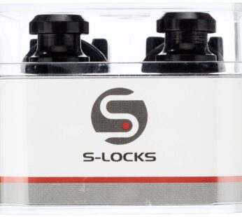 Schaller 14010401 Security Straplocks, Black Chrome