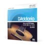 D'Addario Silk & Steel Acoustic Guitar Strings - EJ40-6 String - Warm, Mellow Tone - Light