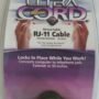 Ultra Retractable Cord RJ-11 Modem Cable