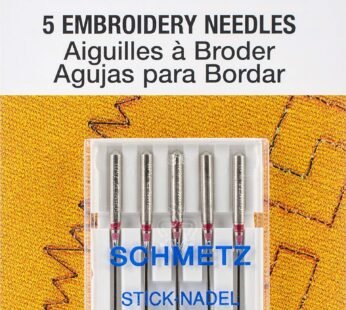 Euro-Notions Embroidery Machine Needles, Size 11/75, 5/pkg (1745)