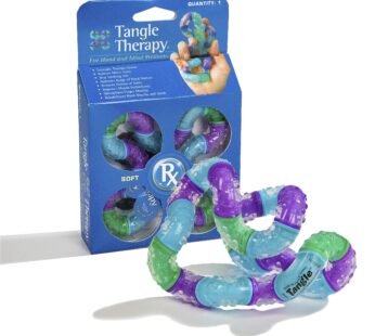 Tangle Therapy – Fidget Tangle to Reduce Anxiety – Rubber Textured Fidget for Hand Therapy