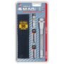 Maglite Mini Incandescent 2-Cell AA Flashlight with Holster, Gray