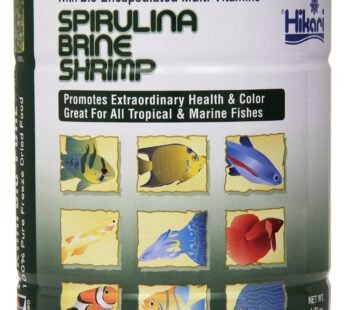 Hikari Bio-Pure Freeze Dried Spirulina Brine Shrimp Cubes for Pets, 1.76-Ounce