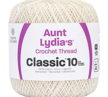 Red Heart Classic Crochet Thread, 1 Pack, Antique White, 1200 Foot