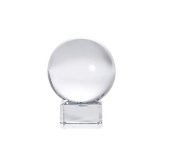 LONGWIN 40mm(1.6 inch) Solid Mini Fengshui Crystal Ball Healing Crystals(Clear)