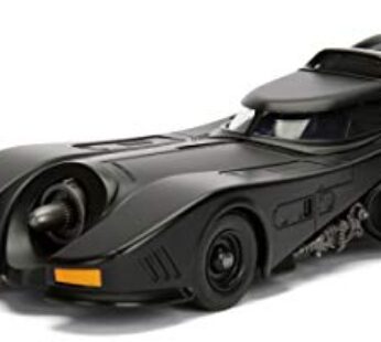 Jada Toys Batman1989 Batmobile With 2.75″ Batman Metals Diecast Vehicle With Figure, Black