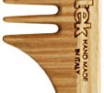 TEK – Sparse Tooth Comb with Ash Wood Handle Handmade in Italy, for Normal, Curly or Wavy