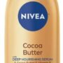 NIVEA Cocoa Butter Body Lotion with Deep Nourishing Serum, 16.9 Fl Oz Pump Bottle