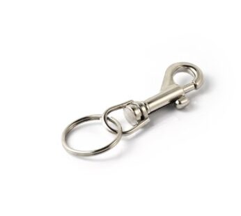KEY-BAK Large Bolt Snap Key Chain Accessory with 1.125 inch Split Ring,Chrome