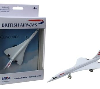 Daron British Airways Concorde Single Plane Toy , White Small