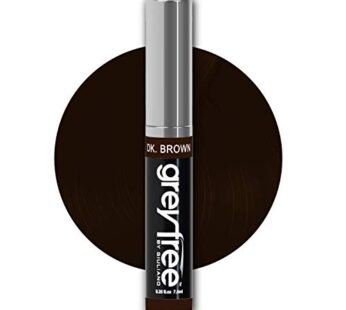 Greyfree Root Touch-Up Hair Mascara Dark-Brown Temporary Gray Roots Concealer