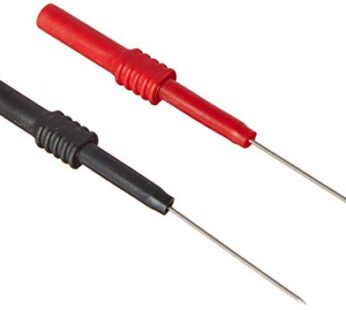 ES Electronic Specialties 142-5 Flexible Silicon Back Probe Pin, RED, BLACK