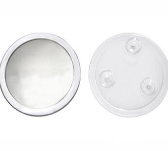 EMILYSTORES 5X Magnifying Cosmetic Mirror Clear Frame with 3 Suction Cups Fixture 7″ Makeu