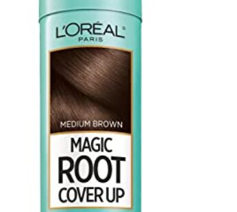 L’Oreal Paris Magic Root Cover Up Gray Concealer Spray, Medium Brown, 2 Oz(Packaging May V
