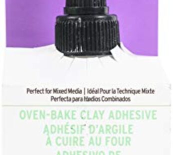 Sculpey Oven Bake Clay Adhesive, Non Toxic, 2 fl oz. bottle with precise flow twist cap. G