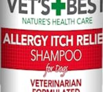 Vet’s Best Allergy Itch Relief Dog Shampoo | Cleans and Relieves Discomfort from Seasonal