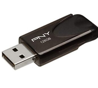 PNY 128GB Attach  4 USB 2.0 Flash Drive, black